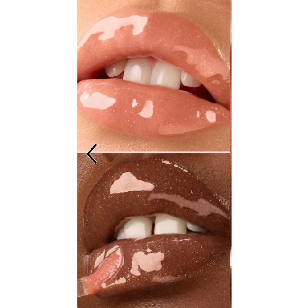 Gisou Honey Infused Lip Oil Glazed Plum Sheer Nude Shimmer 0.27oz NIB